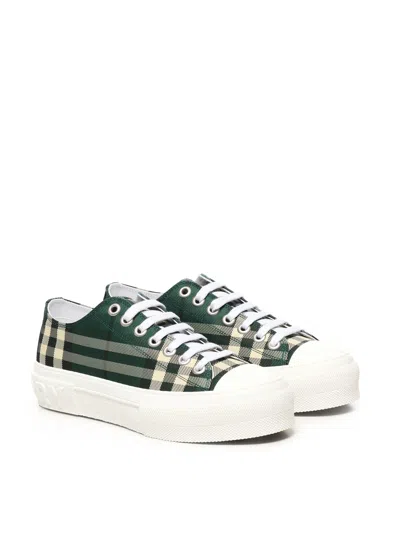 Burberry Check Nylon Blend Sneakers