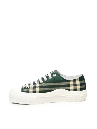 Burberry Check Nylon Blend Sneakers