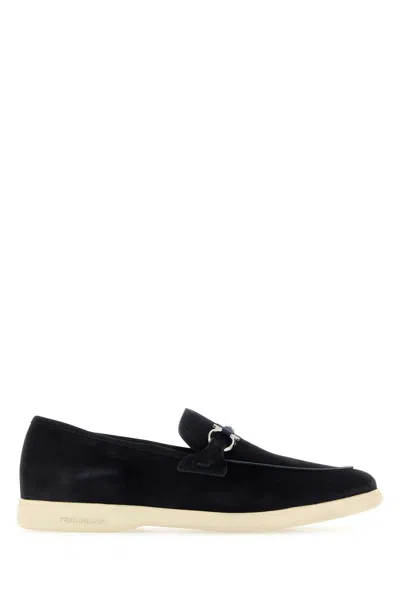 Ferragamo Leather Loafers With Gancini Ornament