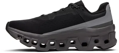 On Black & Grey Cloudmster Lumos Sneakers