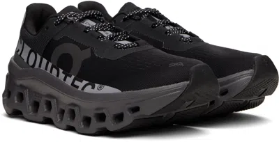 On Black & Grey Cloudmster Lumos Sneakers