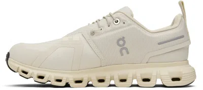 On Beige Cloud 6 Waterproof Sneakers In White