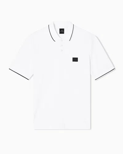 Armani Exchange Polo Shirts In White