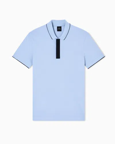 Armani Exchange Slim Fit Polo With Button Insert