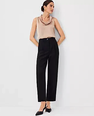 Ann Taylor The Petite High Rise Pleated Taper Pant