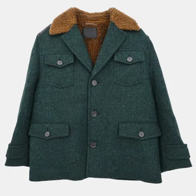 Pre-owned Prada Coat Green Size 50