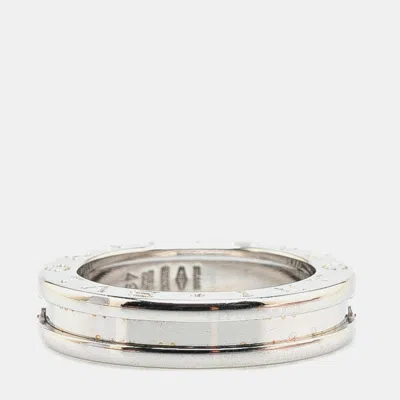 Pre-owned Bvlgari 18k White Gold B.zero1 One Band Ring