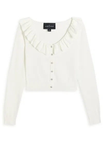 Needle & Thread Pointelle Stretch-knit Cardigan