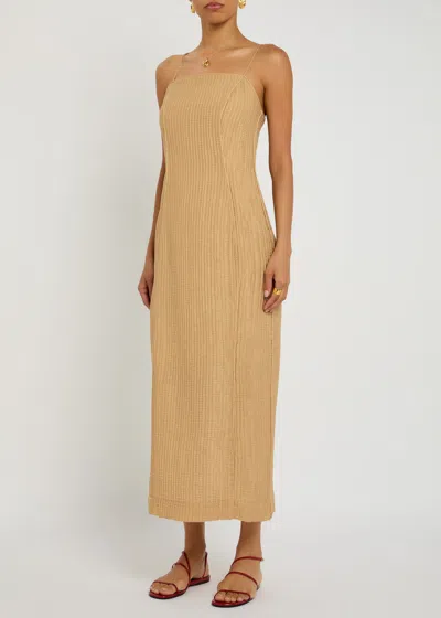 By Malene Birger Lucille Plissé Lyocell-blend Midi Dress