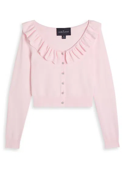 Needle & Thread Pointelle Stretch-knit Cardigan