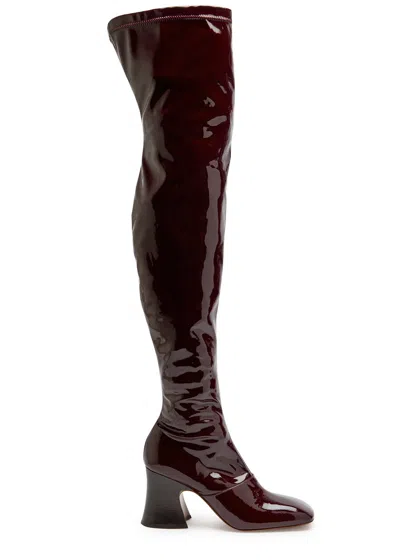 Chloé Chloe Janis Glossed-leather Over-the-knee Boots