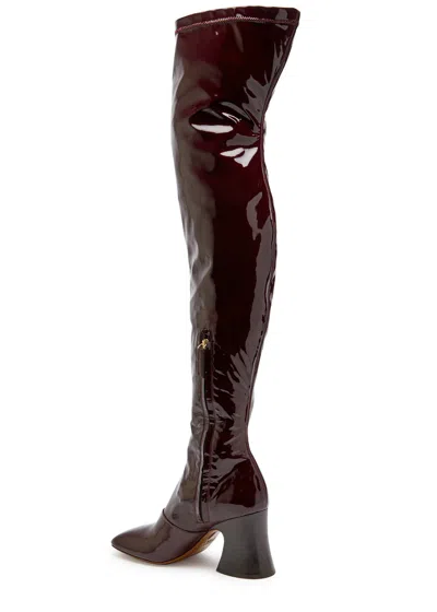 Chloé Chloe Janis Glossed-leather Over-the-knee Boots