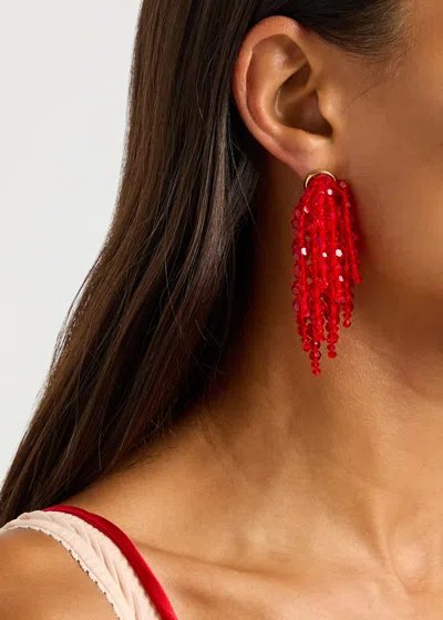 Simone Rocha Cascading Chandelier Beaded Drop Earrings