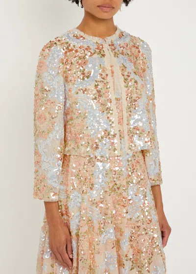 Needle & Thread Baroque Sequin-embellished Tulle Jacket