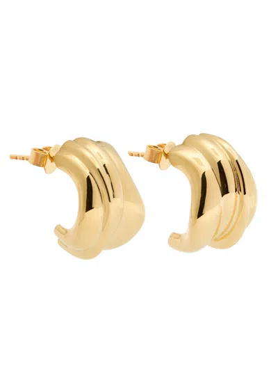 Completedworks Sculpted 18kt Gold-plated Hoop Earrings
