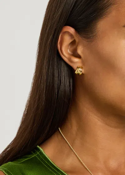 Completedworks Sculpted 18kt Gold-plated Hoop Earrings