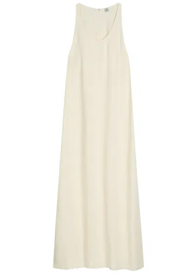 Totême Toteme Scoop-neck Woven Midi Dress