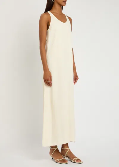 Totême Toteme Scoop-neck Woven Midi Dress