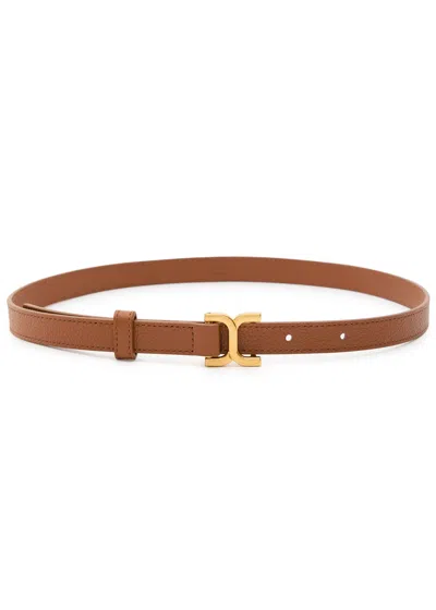 Chloé Chloe Marcie Grained-leather Belt
