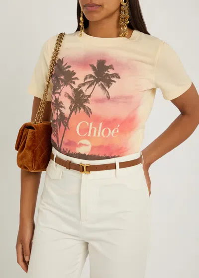 Chloé Chloe Marcie Grained-leather Belt
