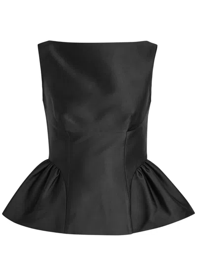 Roland Mouret Gathered Taffeta Top