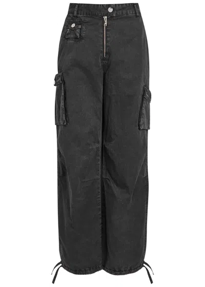 Ganni Women Organic Cotton Cargo Trousers