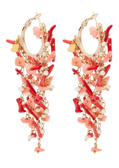 Rosantica Beaded Hoop Earrings