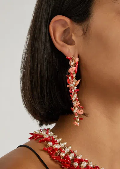 Rosantica Beaded Hoop Earrings