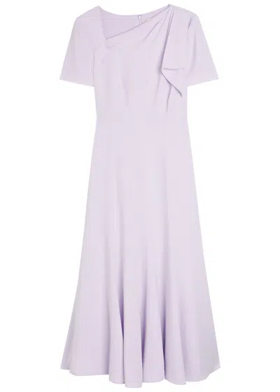 Roland Mouret Asymmetric Crepe Midi Dress