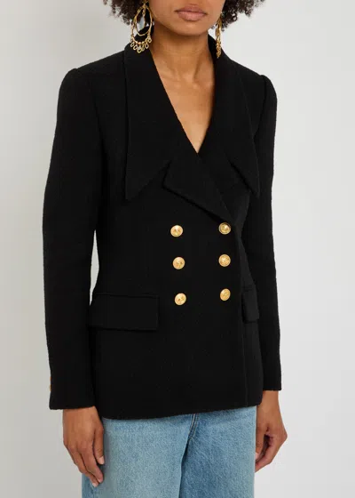 Chloé Cascade-lapel Double-breasted Boucle Jacket
