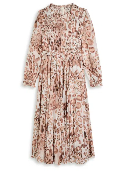 Needle & Thread Leopard-print Chiffon Midi Dress