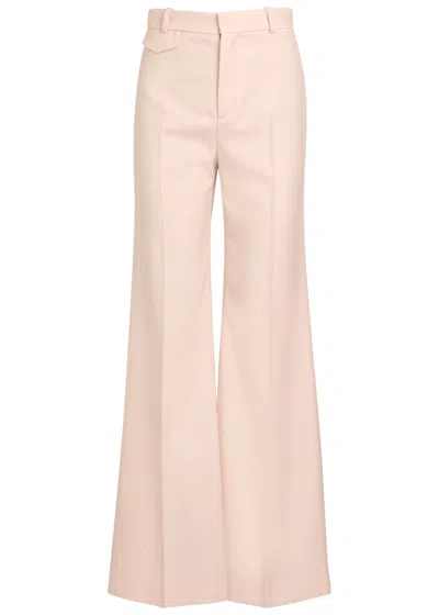 Chloé Chloe Flared-leg Wool Trousers