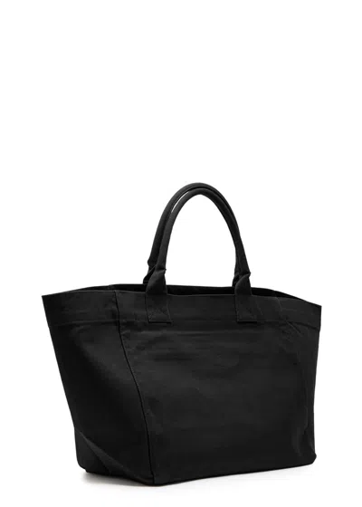 Ganni Banana Xxl Printed Shopper Canvas Tote