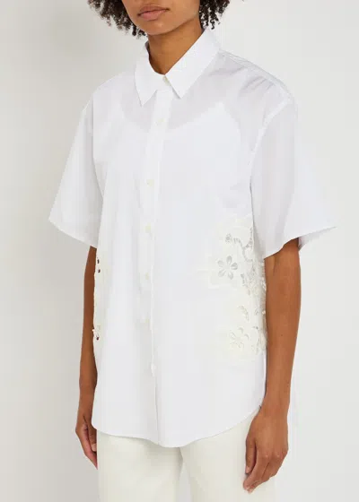 Rag & Bone Amy Guipure-lace Cotton-poplin Shirt