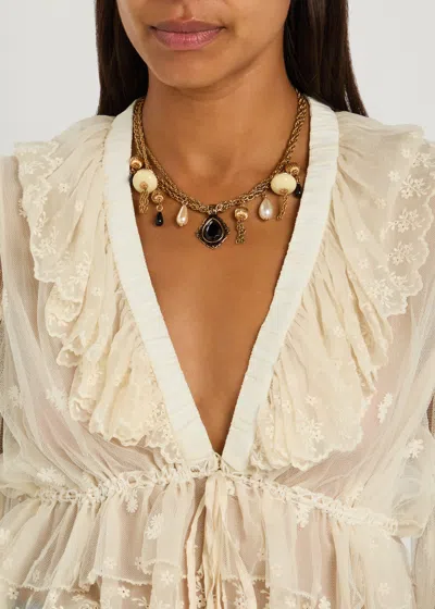 Chloé Chloe The  Antique Pearls Embellished Necklace
