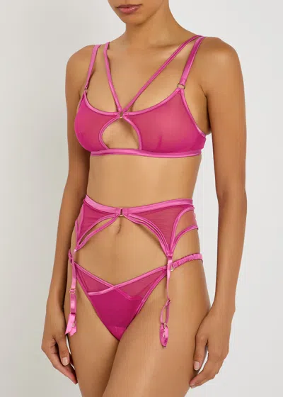 Fleur Of England Lola Mesh Suspender Belt