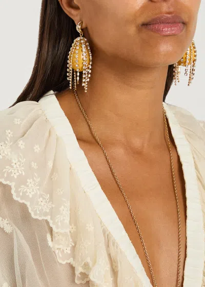 Chloé Chloe The  Glow Embellished Drop Earrings