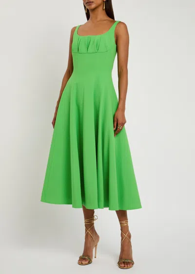 Emilia Wickstead Collins Woven Midi Dress
