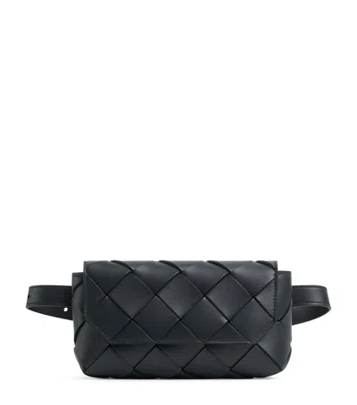 Bottega Veneta Leather Intreccio Diago Belt Bag