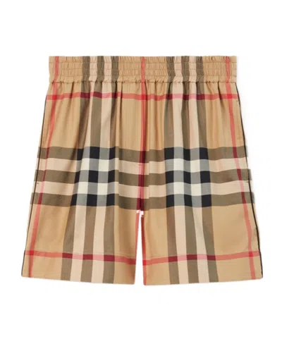 Burberry Vintage Check-pattern Cotton Shorts
