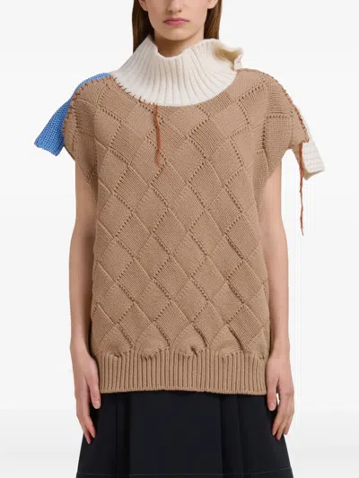 Marni Textured Short-sleeve T-shirt In Multi