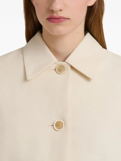 Marni Cotton Cropped Jacket In Nude