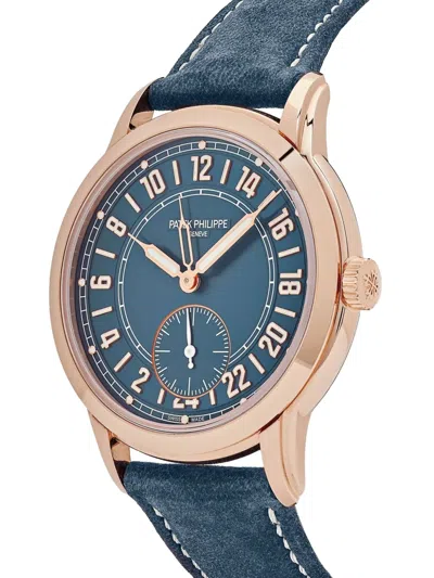Pre-owned Patek Philippe 2024 Complications Calatrava 42mm In Blue