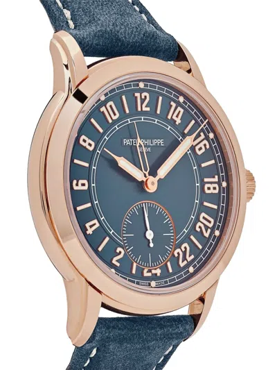 Pre-owned Patek Philippe 2024 Complications Calatrava 42mm In Blue
