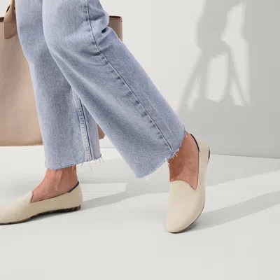 Rothys The Almond Loafer In White/neutral