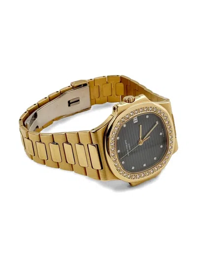 Pre-owned Patek Philippe 1992 Nautilus 37mm In Black