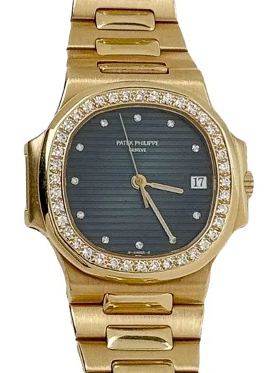 Pre-owned Patek Philippe 1992 Nautilus 37mm In Black
