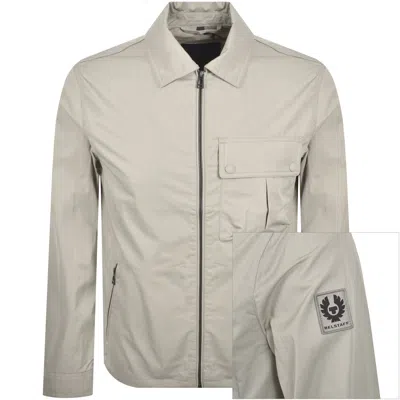 Belstaff Drome Overshirt Cement Grey In Gray