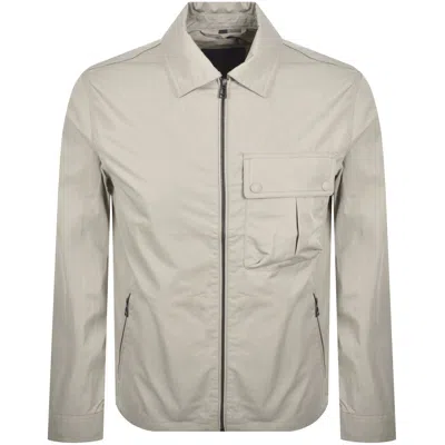 Belstaff Drome Overshirt Cement Grey In Gray