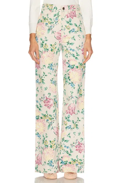 Chloé Printed Rigid High-rise Flared Jeans
